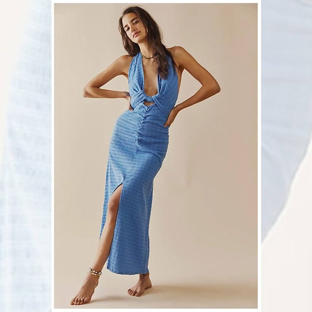 Free People Dress Nya Blue Size M